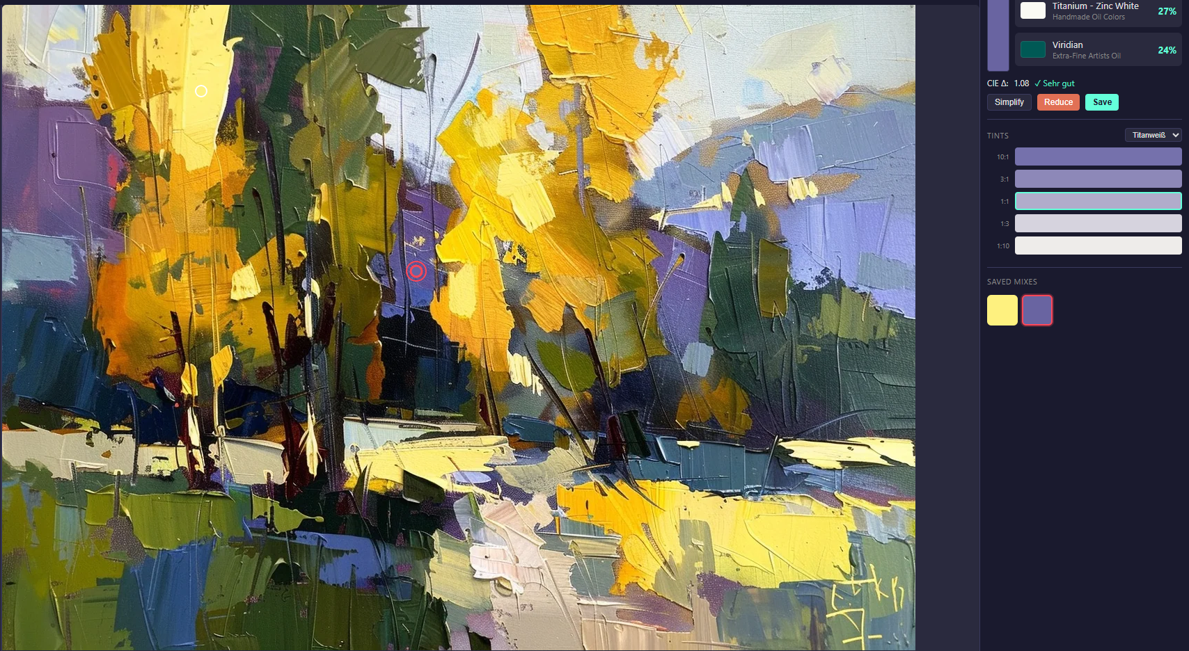 Gespeicherte Farbe im Bild wiederfinden